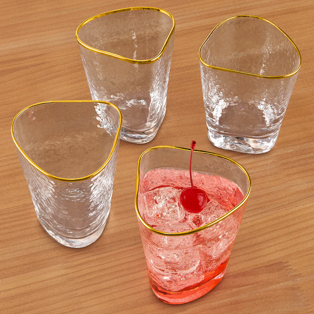 Global Views Hammered Cocktail Glasses, Set of 4 - Image 3