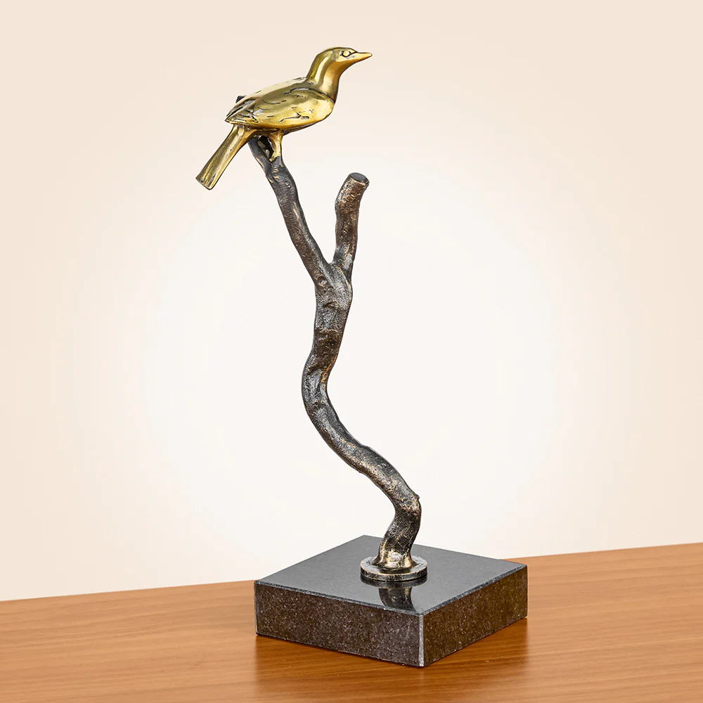 Global Views Perched Sparrows Sculpture - Image 2