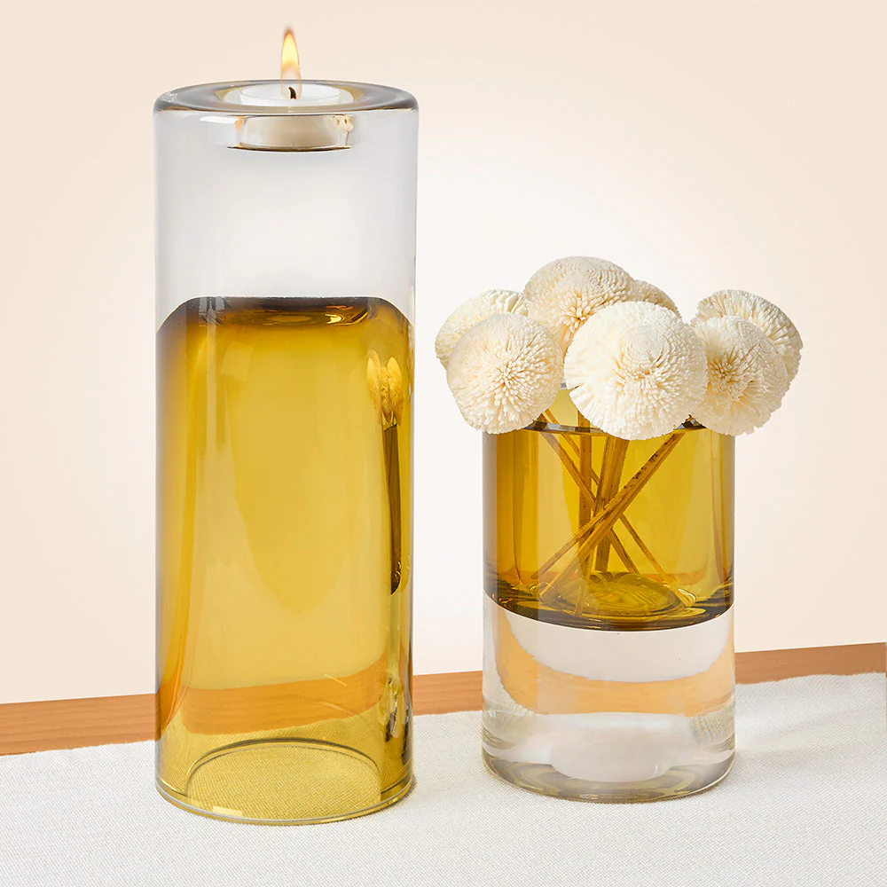 Global Views Radiant Art Glass Candleholder Vase - Image 4