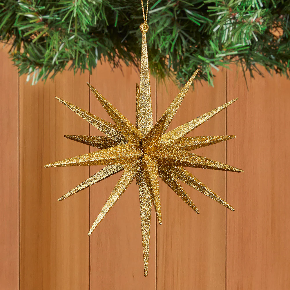 Gold Shining Star Ornament