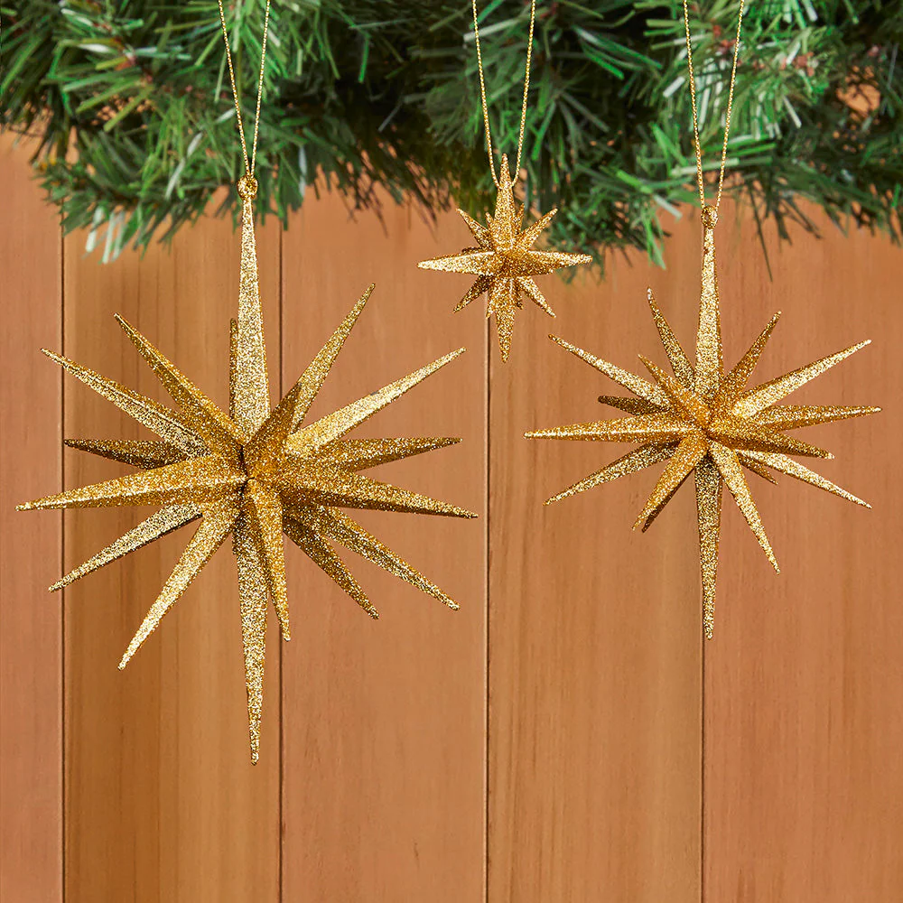 Gold Shining Star Ornament - Image 2