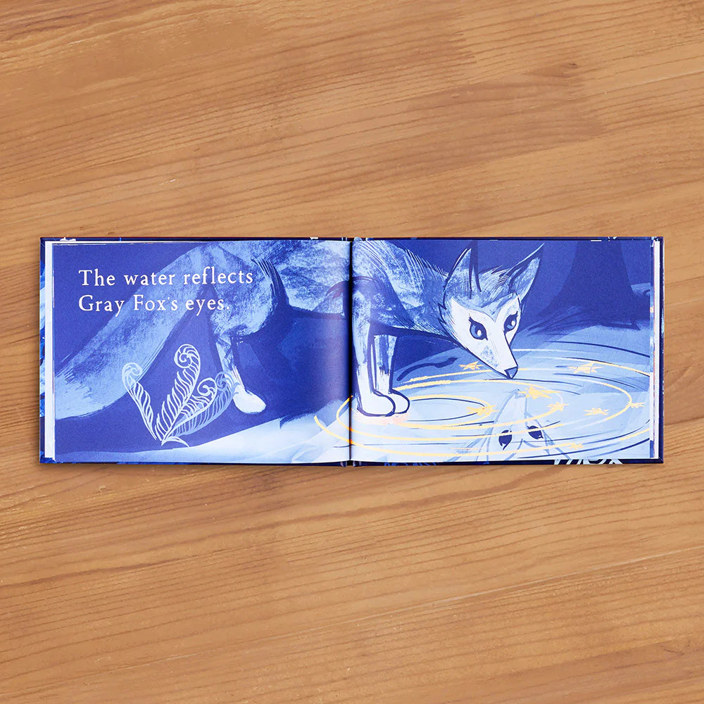 "Gray Fox in the Moonlight" Children's Book by Isaac Peterson - Image 2