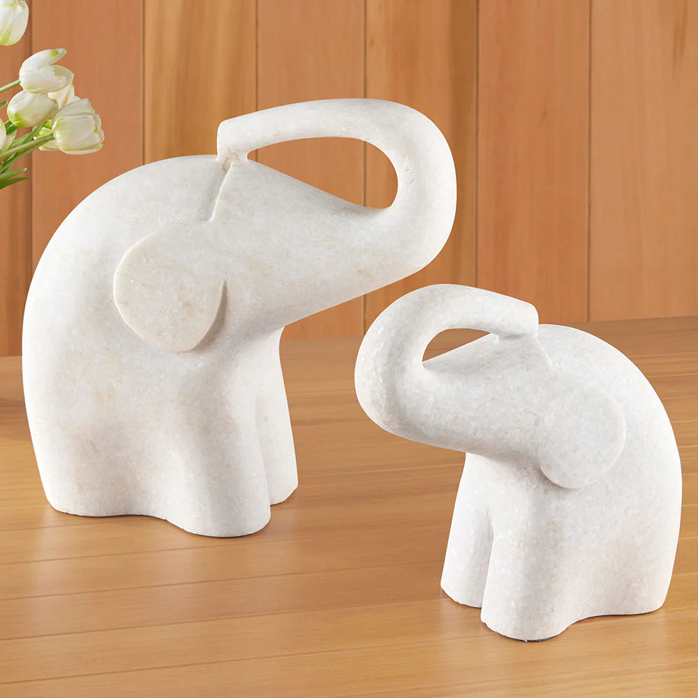 Haathee Marble Elephant Sculpture - Image 2