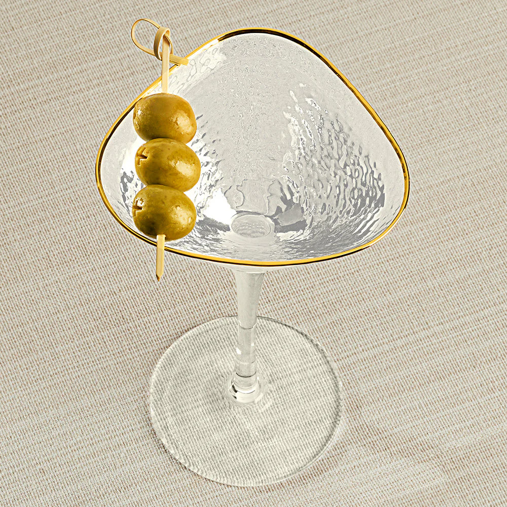 Hammered Martini Glasses, Set of 4 - Image 2