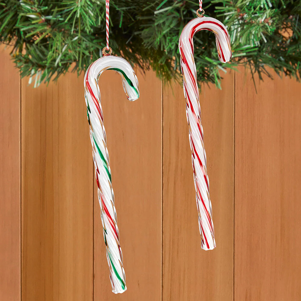 Handblown Glass Candy Cane Ornaments - Image 3
