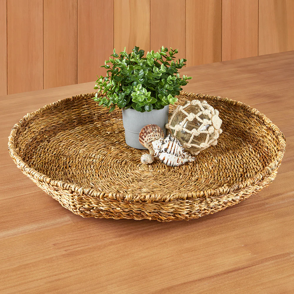 Handwoven Seagrass Tray - Image 4