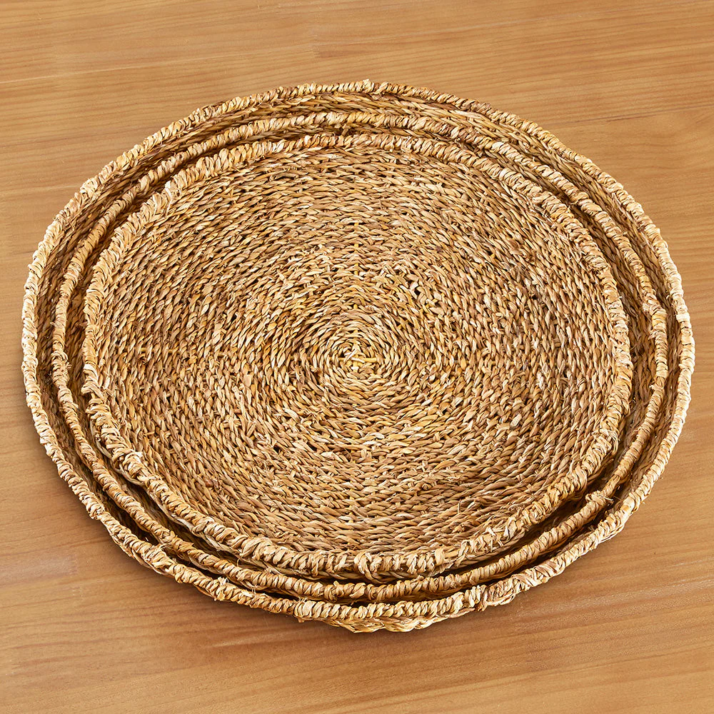 Handwoven Seagrass Tray - Image 5