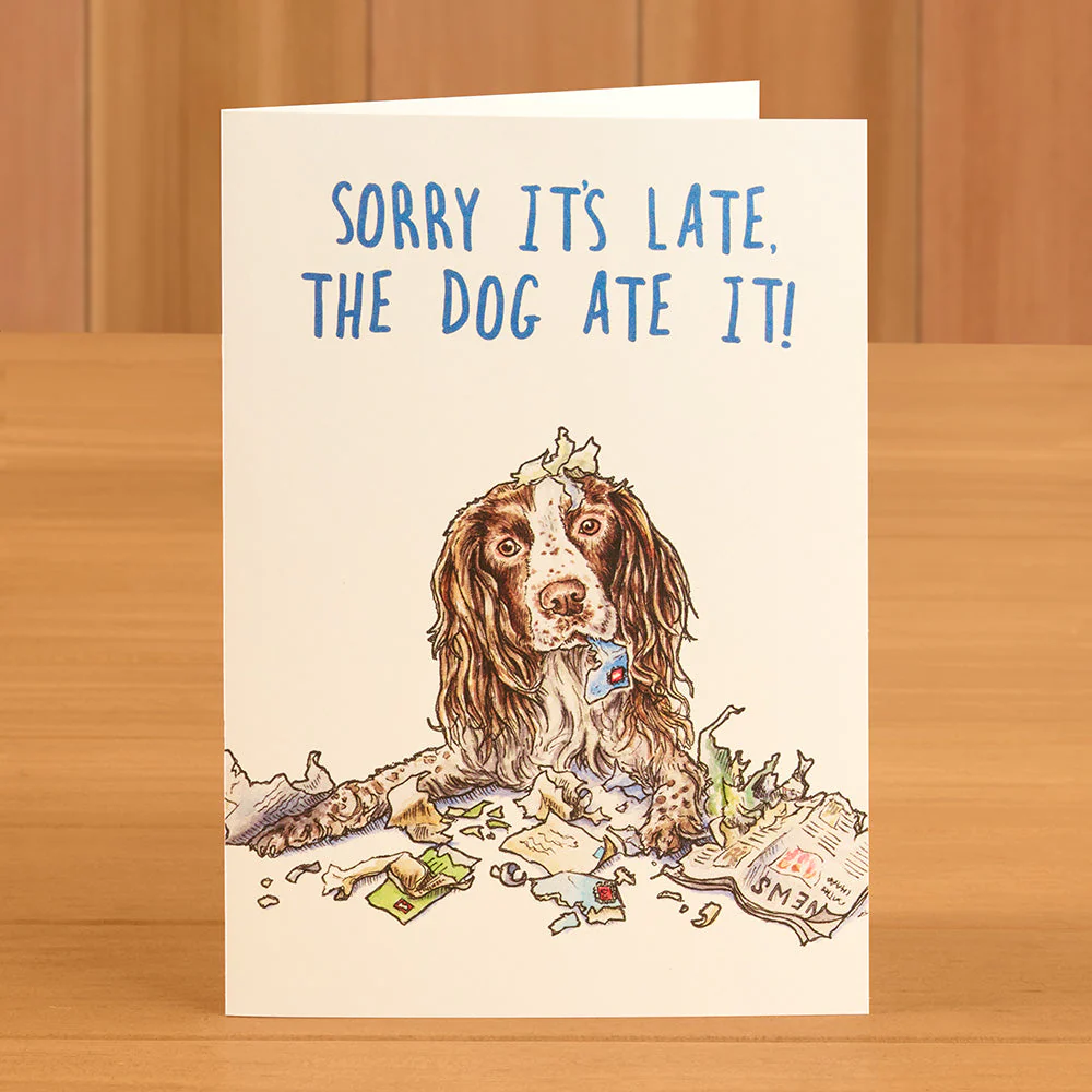 Hester & Cook Greeting Card, Late Spaniel