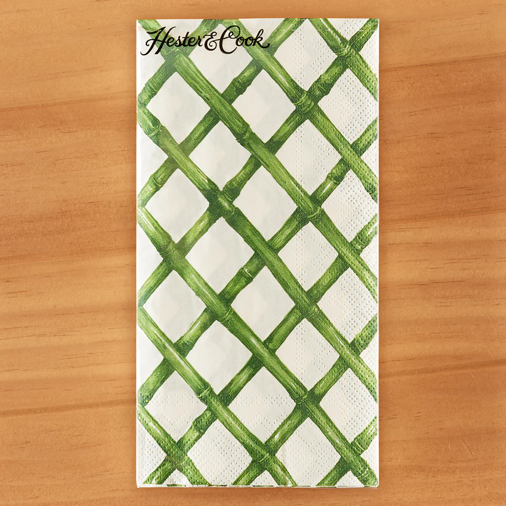 Hester & Cook Paper Napkins, Bamboo Lattice - Image 4