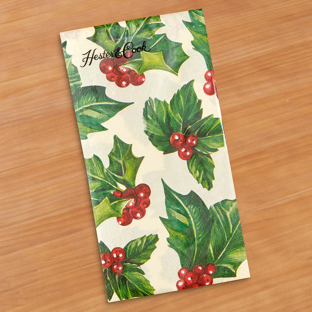 Hester & Cook Paper Napkins, Holly - Image 2