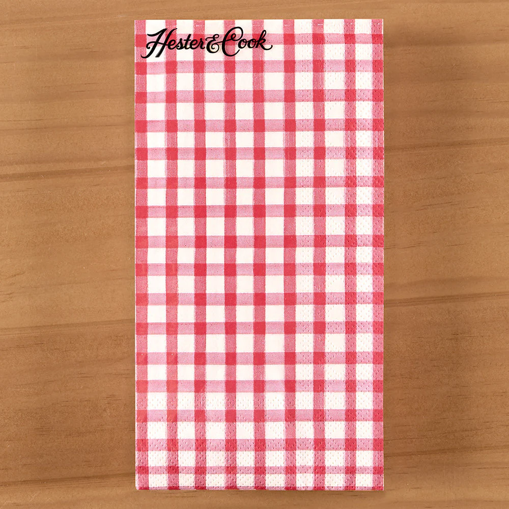 Hester & Cook Paper Napkins, Painted Check - Image 3