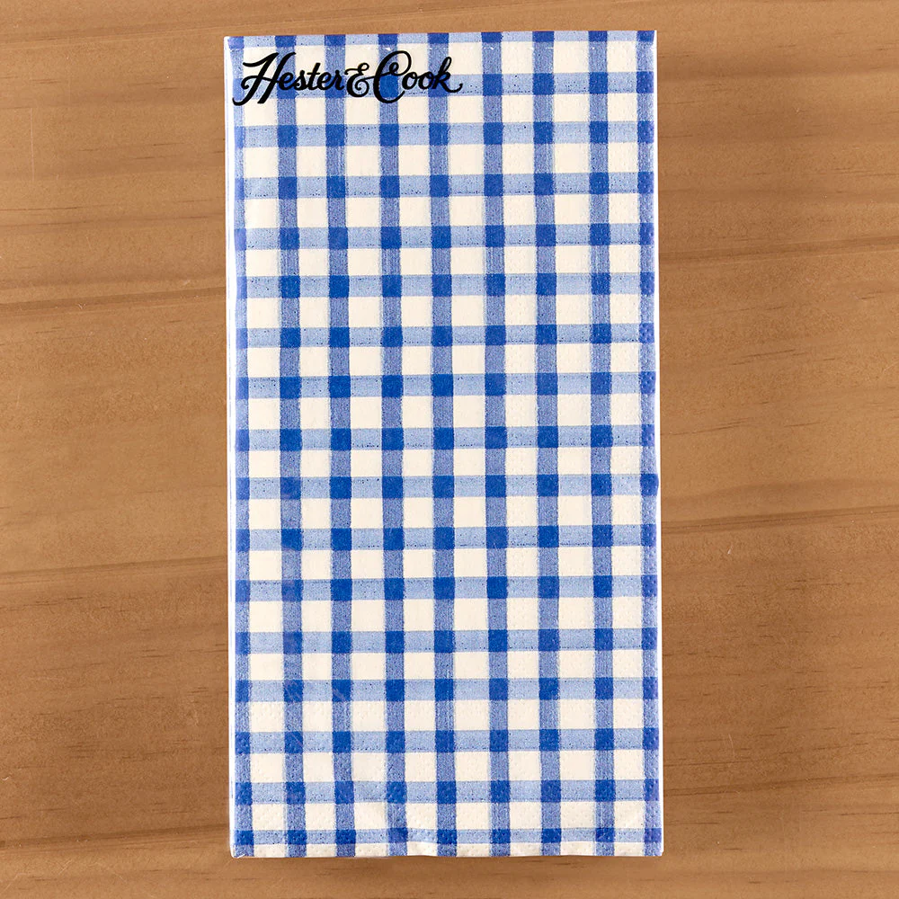 Hester & Cook Paper Napkins, Painted Check - Image 5