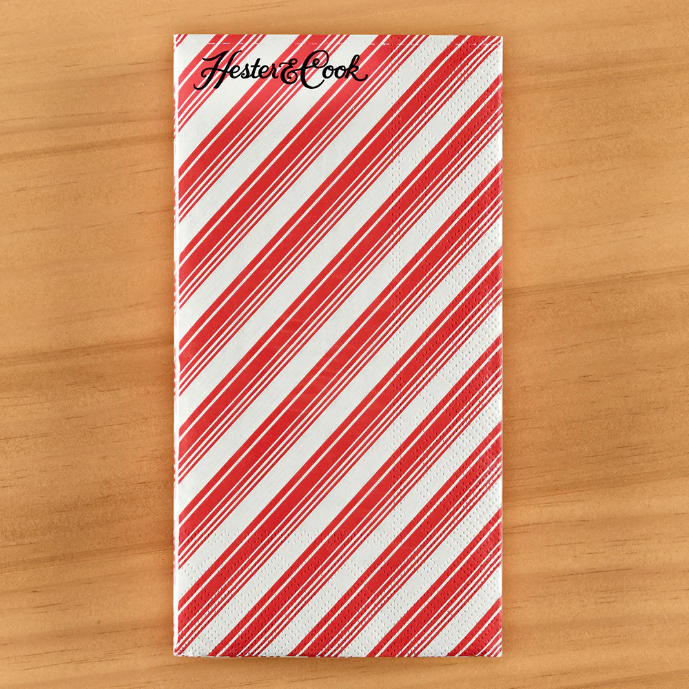 Hester & Cook Paper Napkins, Peppermint Stripe - Image 3