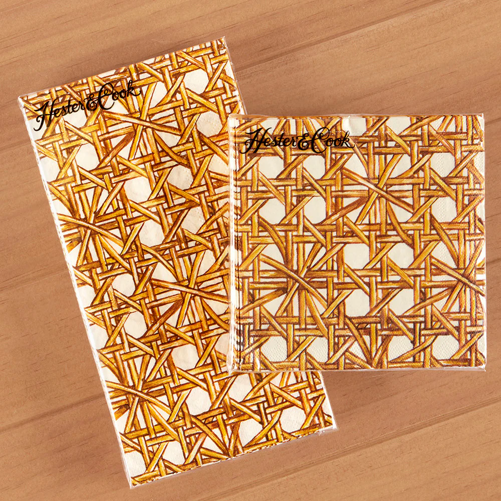Hester & Cook Paper Napkins, Rattan Weave