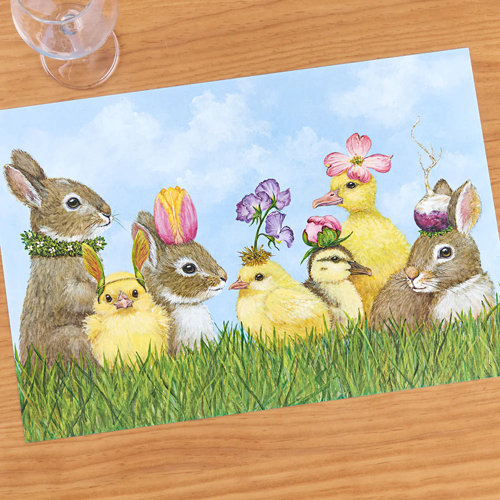 Hester & Cook Paper Placemats, Easter Garden Gathering