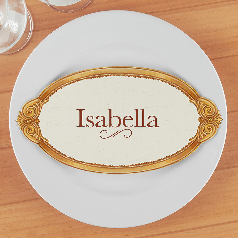 Hester & Cook Place Card Table Accents, Gold Frame