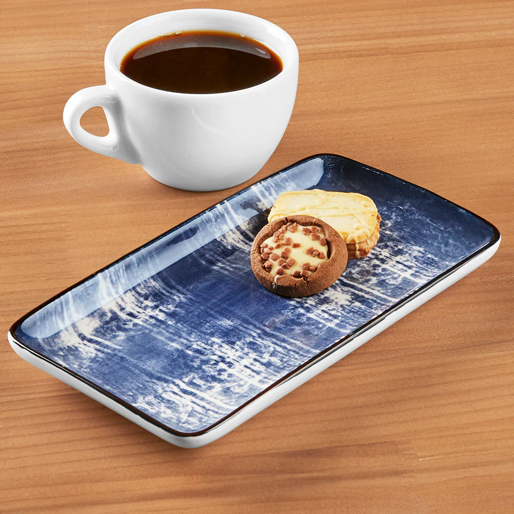 Indigo Porcelain Serving Tray - Image 2