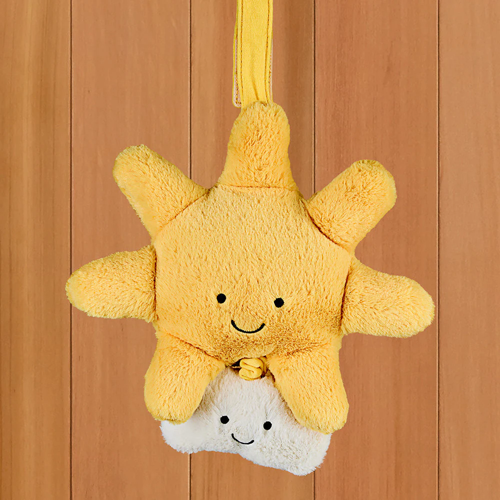 Jellycat Amuseables Plush Musical Pull Toy, Sun