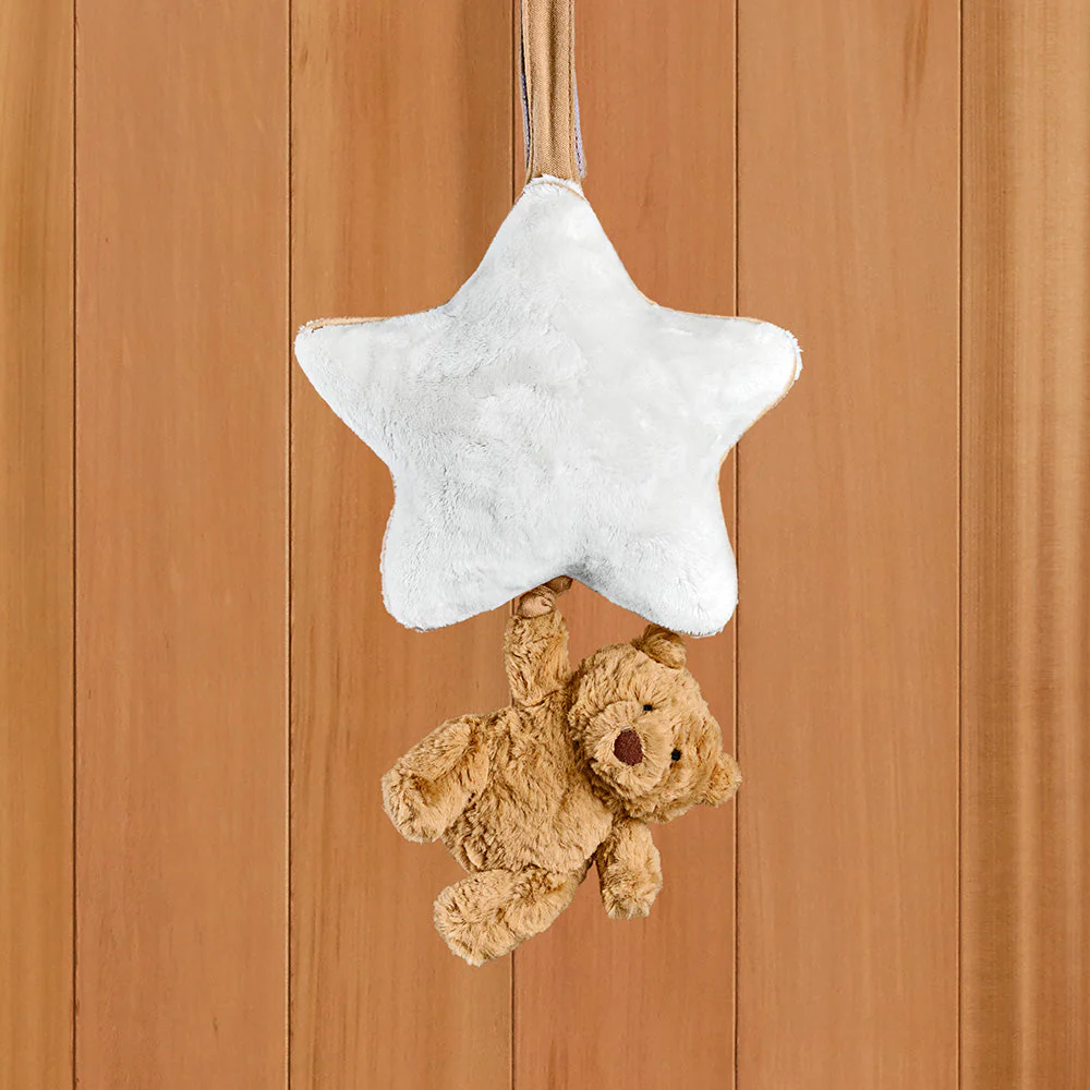 Jellycat Bartholomew Bear Plush Musical Pull Toy