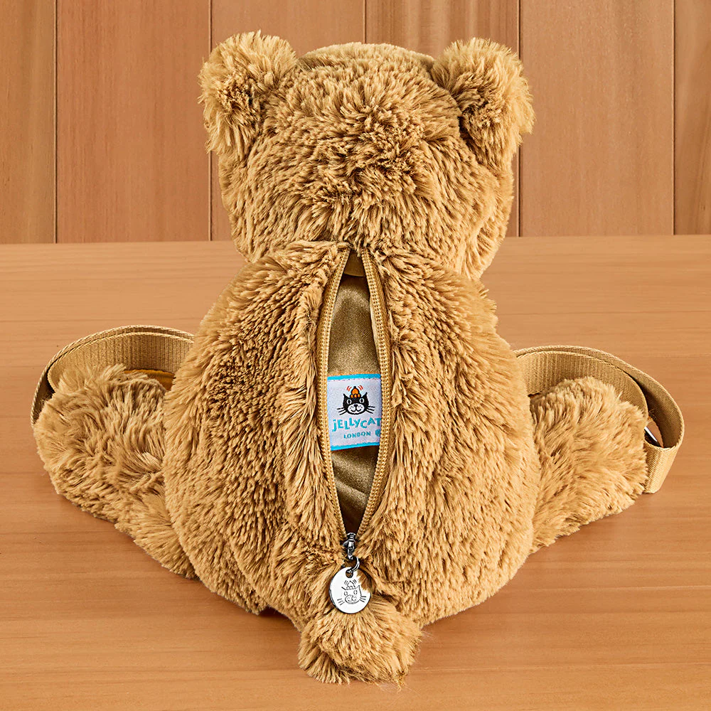 Jellycat Stuffed Animal Plush Backpack, Smudge Bear - Image 3