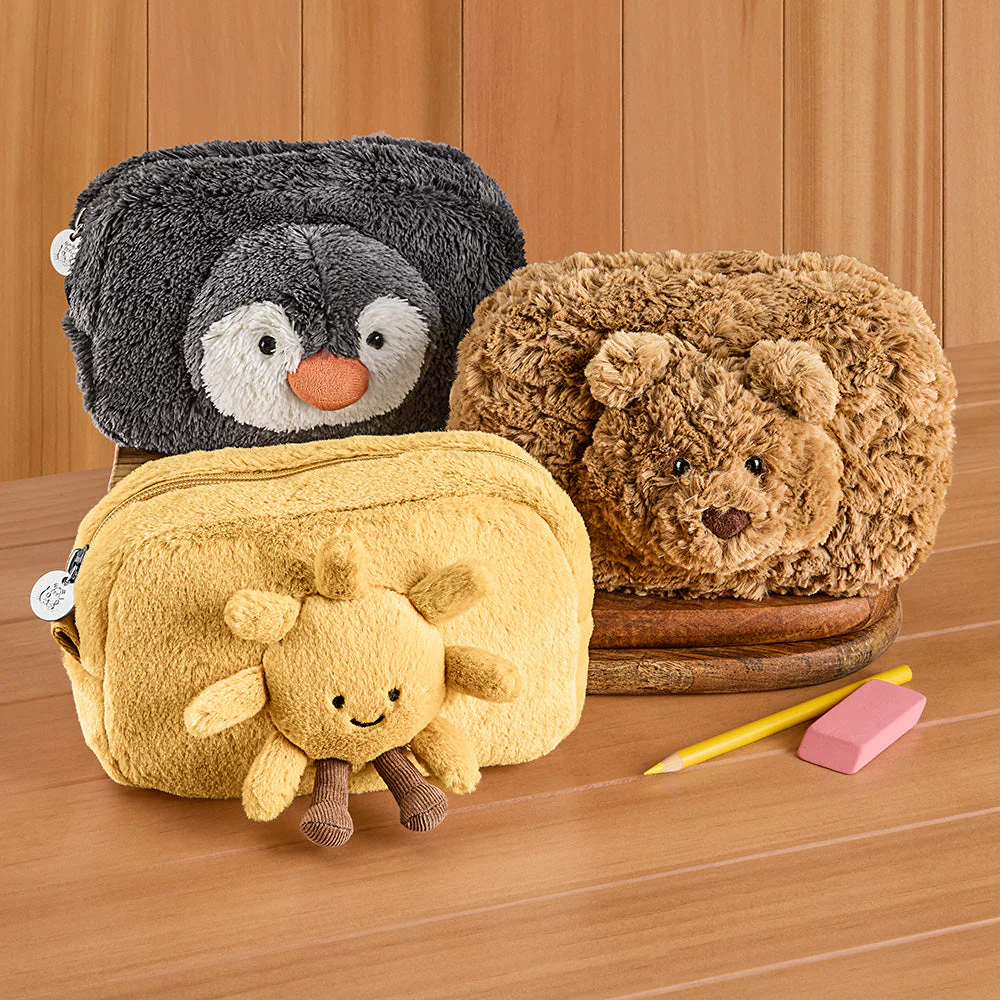 Jellycat Stuffed Animal Plush Pouch, Peanut Penguin - Image 3
