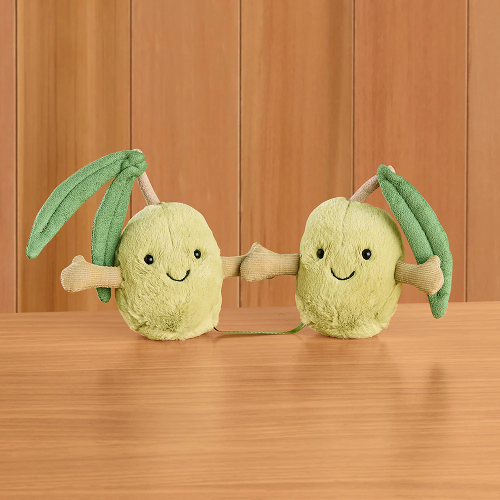 Jellycat Stuffed Animal Plush Toy, Amuseables Pair of Olives