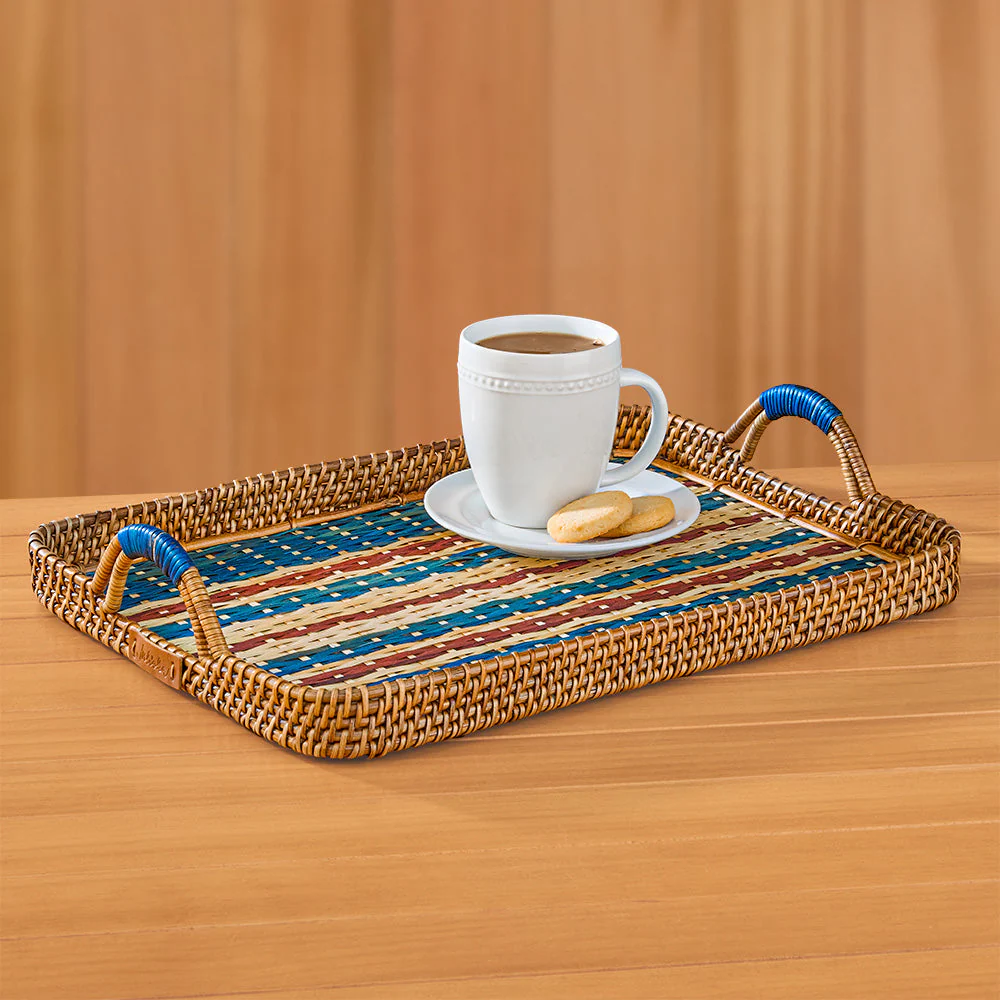 Juliska Danish Stripe Woven Serving Tray - Image 3