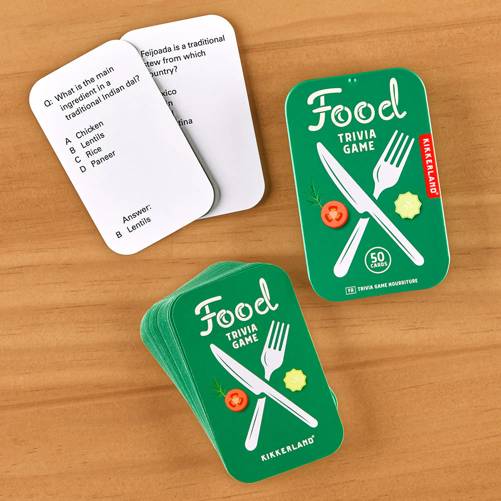 Kikkerland Food Trivia Game - Image 2