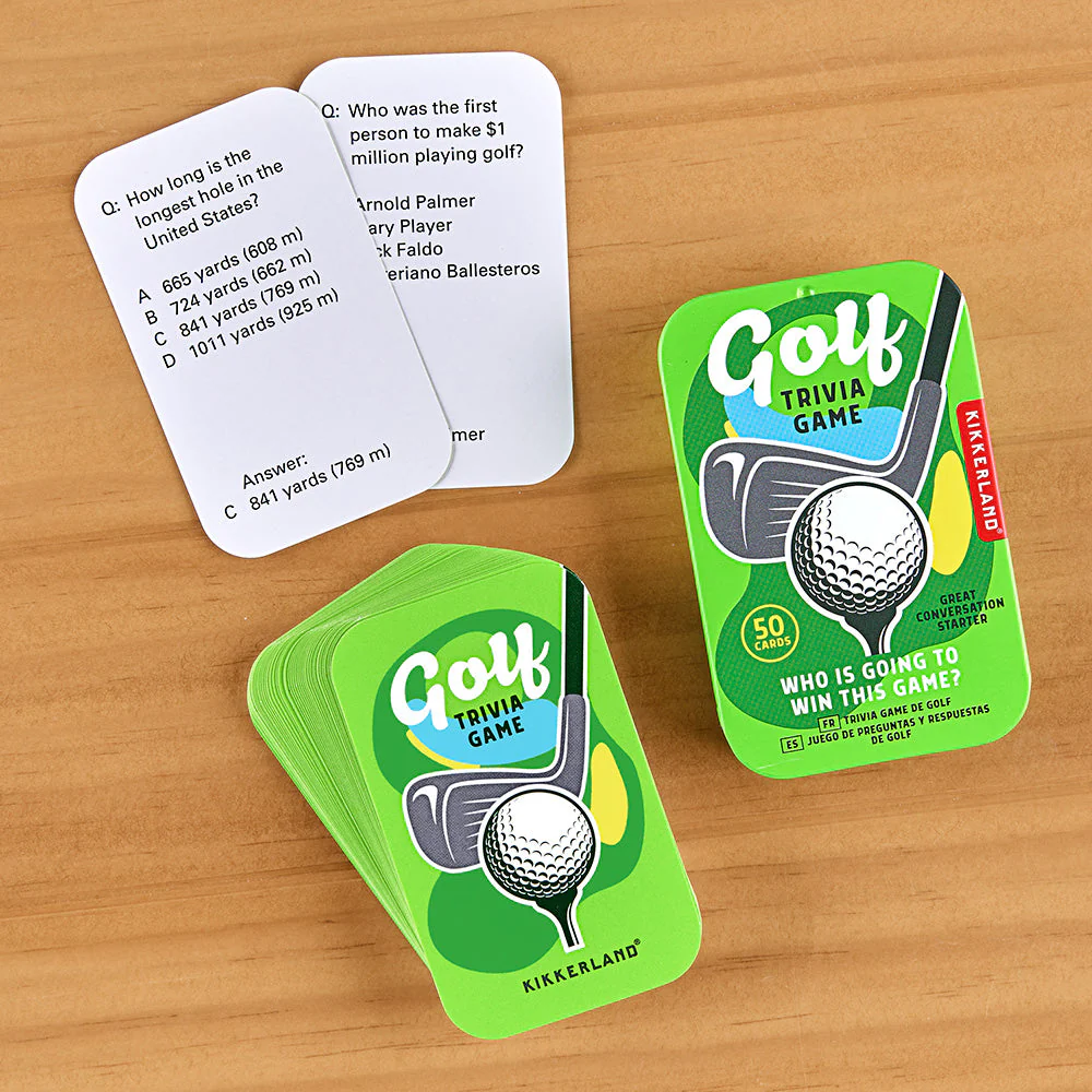 Kikkerland Golf Trivia Game - Image 2