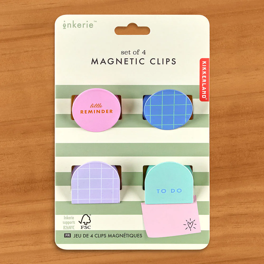 Kikkerland Inkerie Magnetic Clips