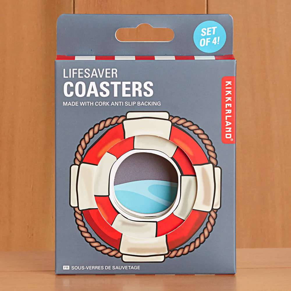 Kikkerland Lifesaver Coaster Set - Image 2