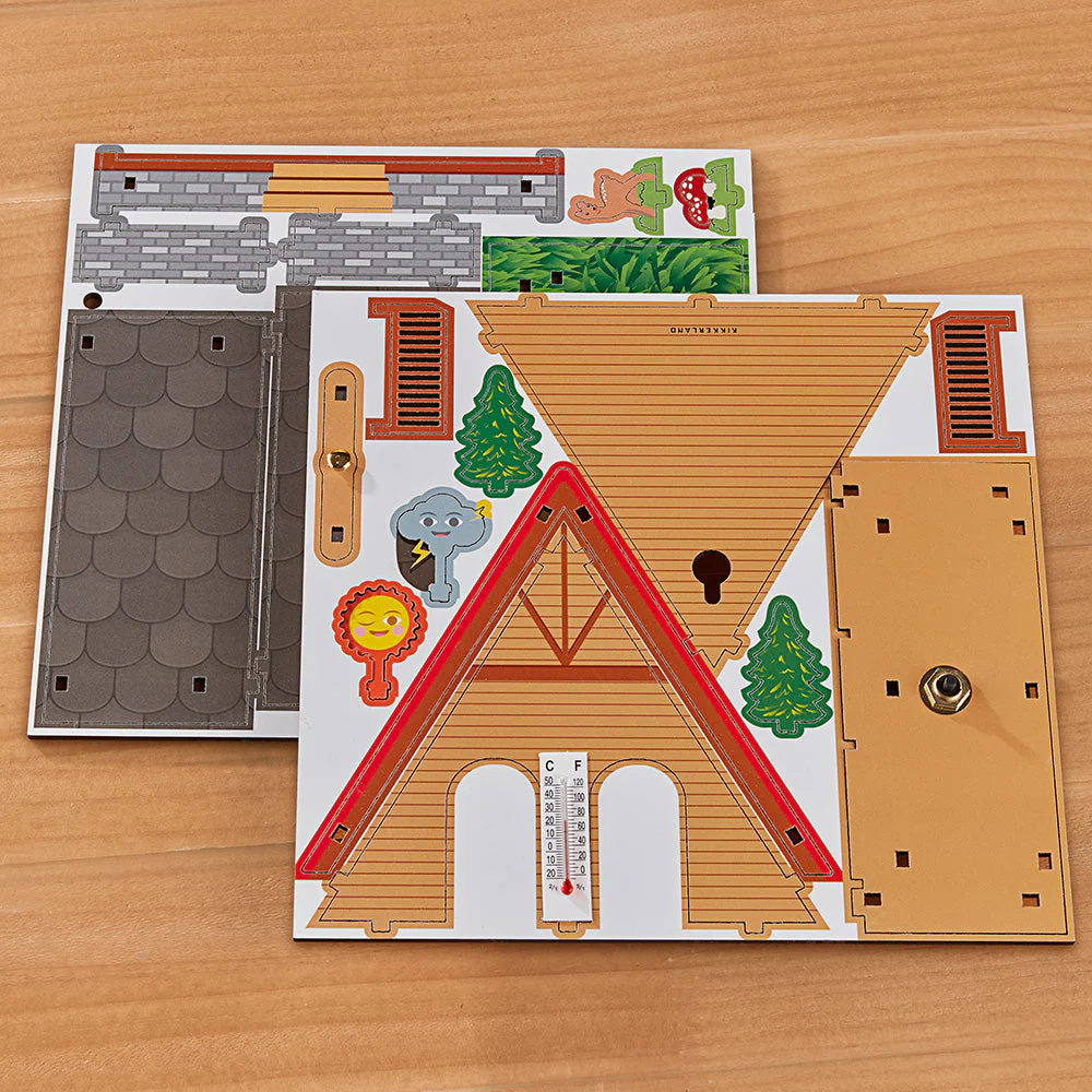Kikkerland Make Your Own Weather House Hygrometer Kit - Image 2