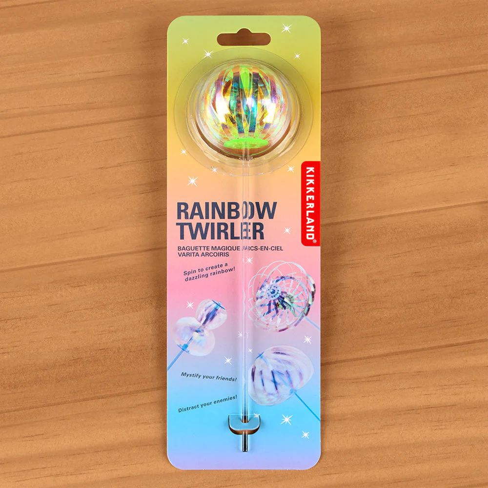 Kikkerland Rainbow Twirler Wand Fidget Toy - Image 2