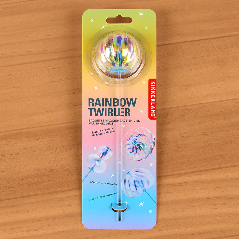 Kikkerland Rainbow Twirler Wand Fidget Toy - Image 3