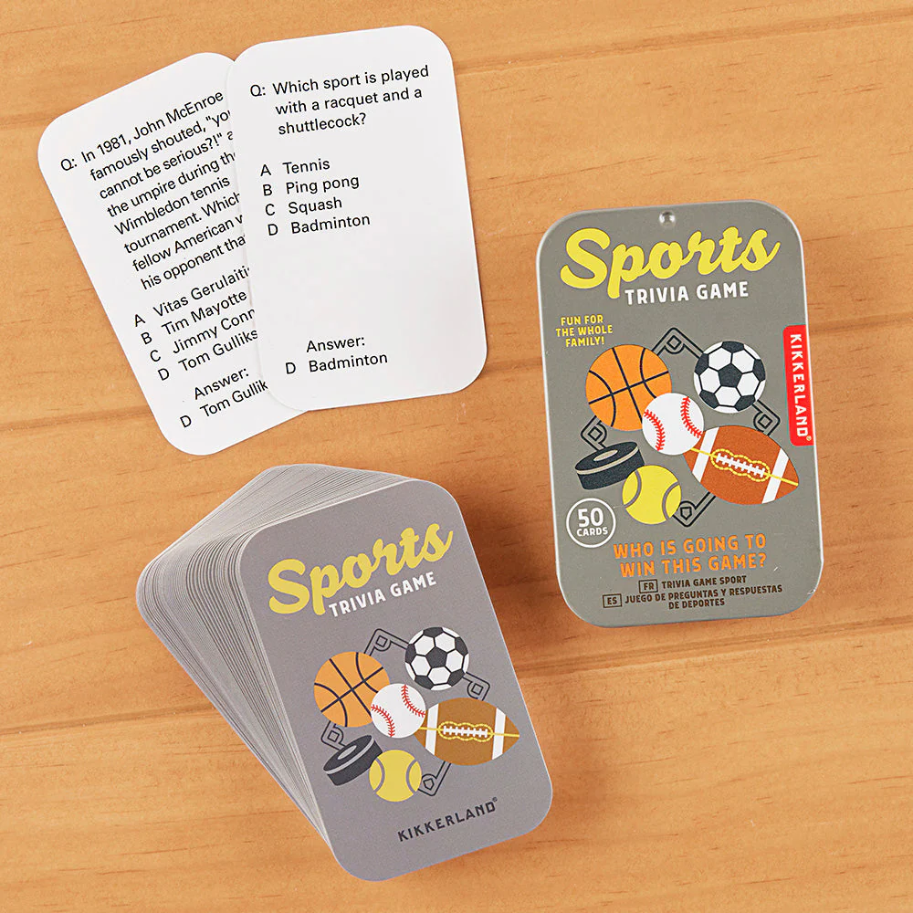 Kikkerland Sports Trivia Game - Image 2