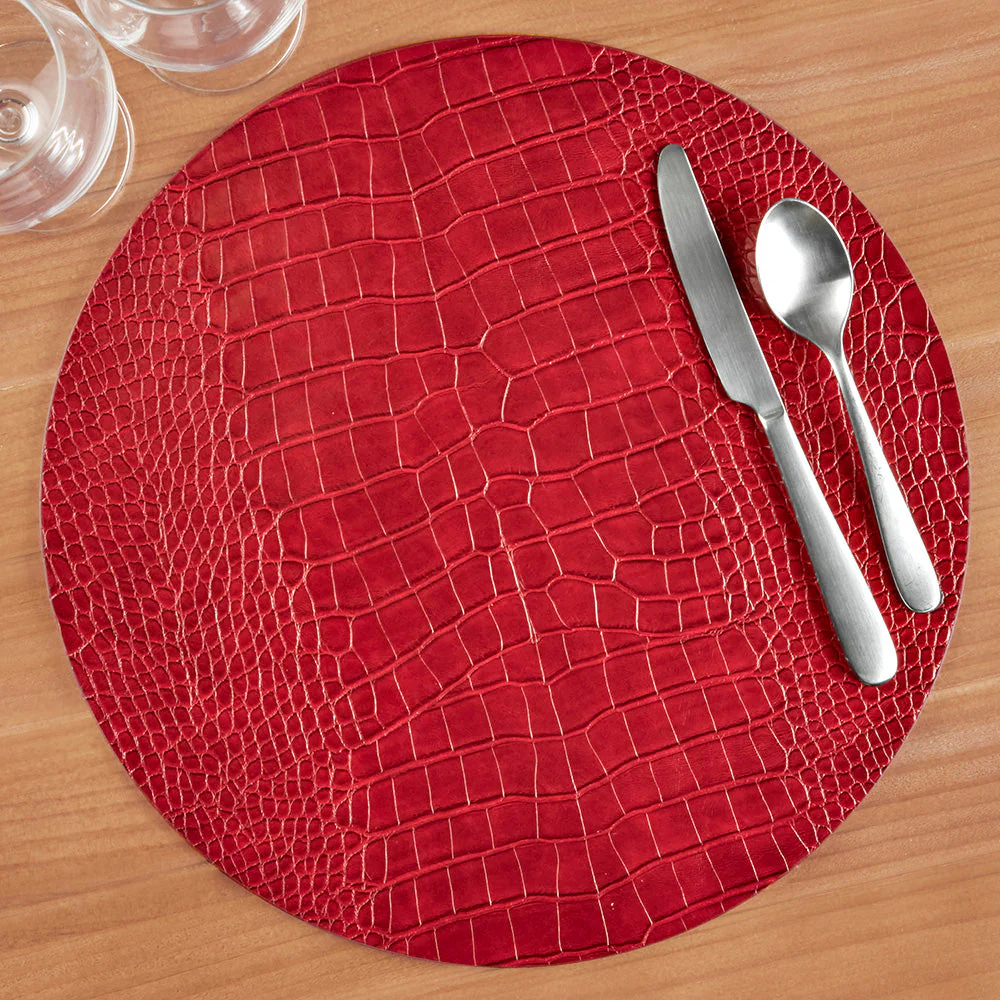 Kim Seybert Croco Polyurethane Placemats - Image 2