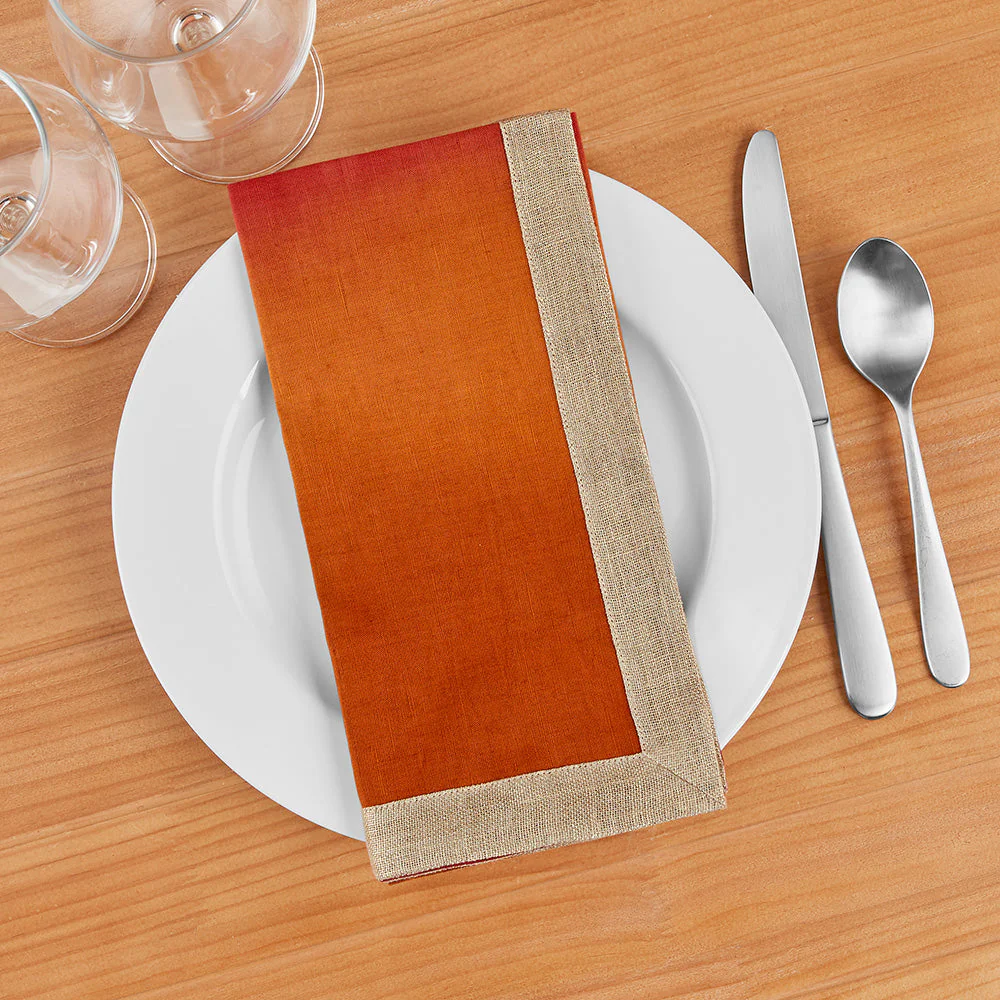 Kim Seybert Dip Dye Linen Dinner Napkin