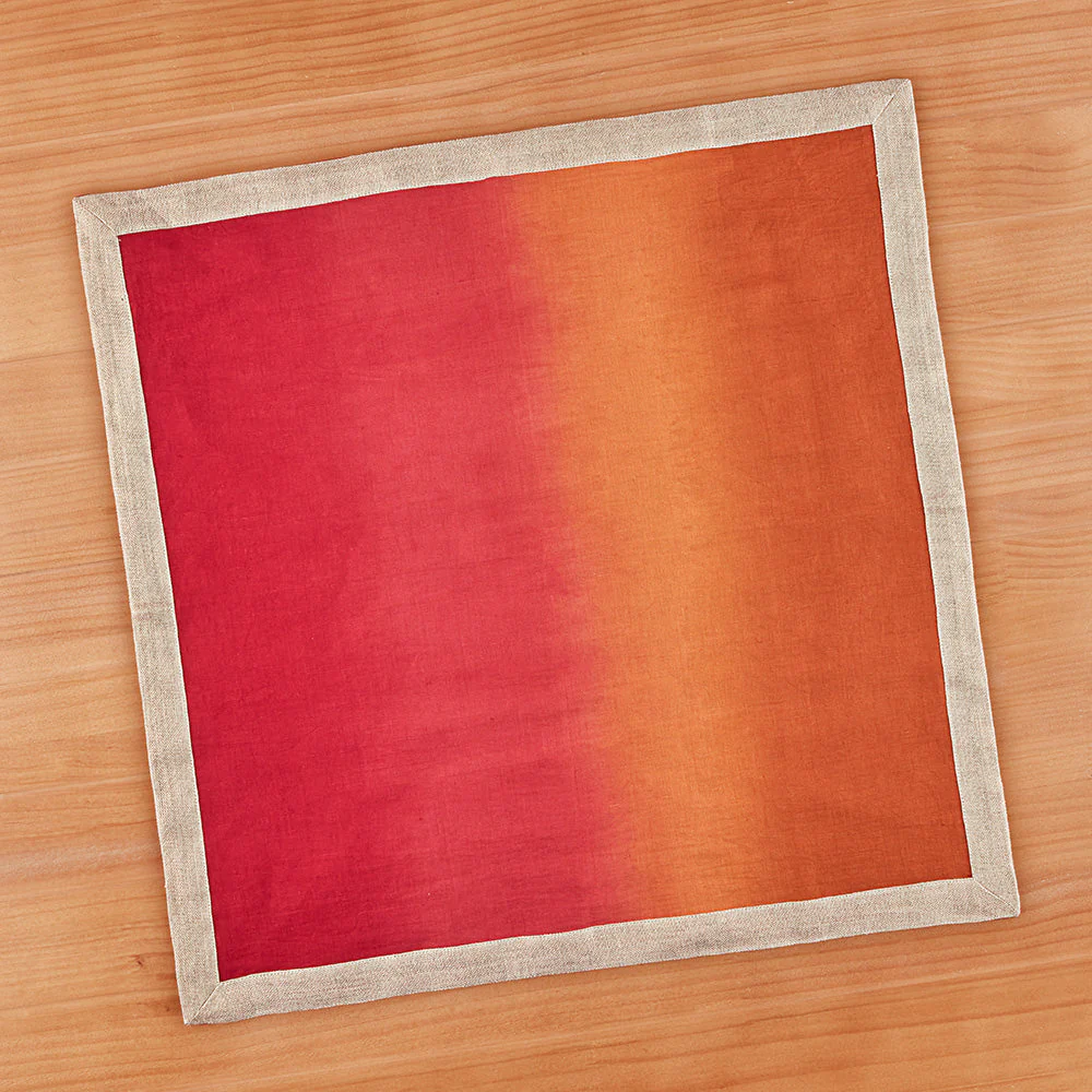 Kim Seybert Dip Dye Linen Dinner Napkin - Image 2