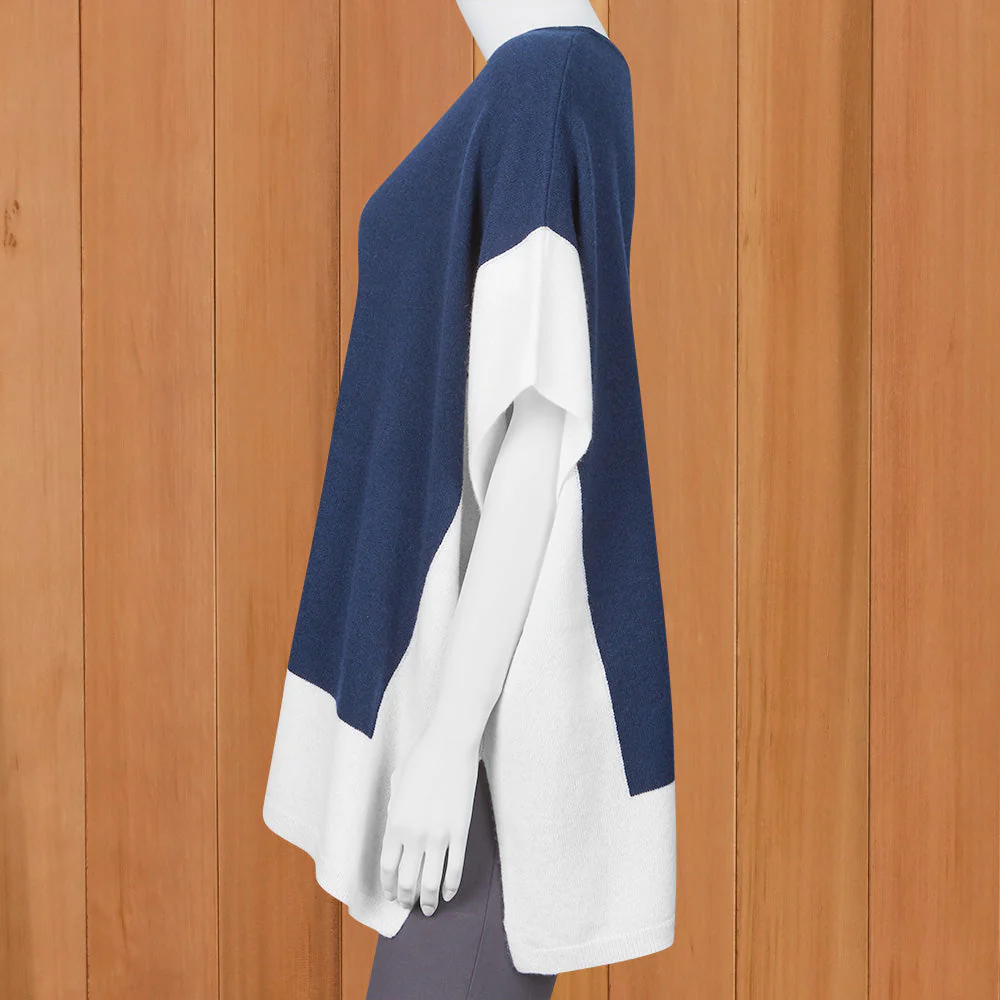Kinross Cashmere Women's Colorblock Topper - Image 2