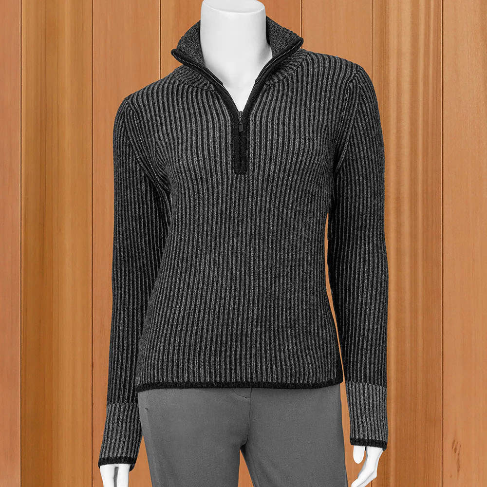 Kinross Plaited-Rib Quarter-Zip Sweater - Image 2