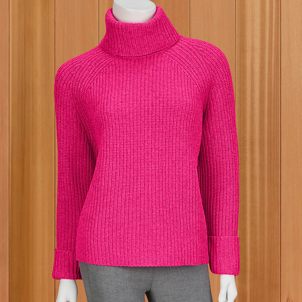 Kinross Women's Chunky Turtleneck Sweater