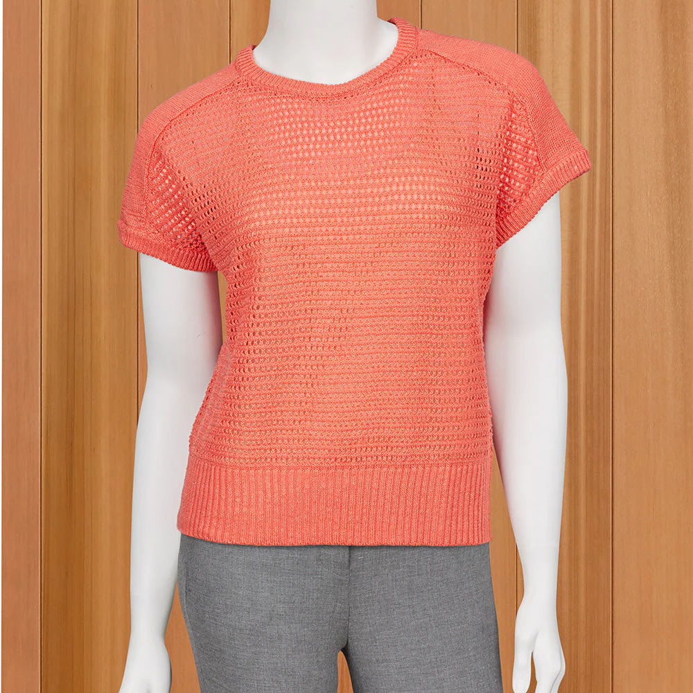 Kinross Women’s Linen Mesh Pullover - Image 2