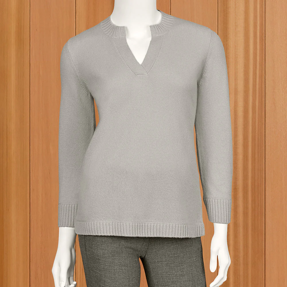 Kinross Women’s Split Neck Pullover - Image 2