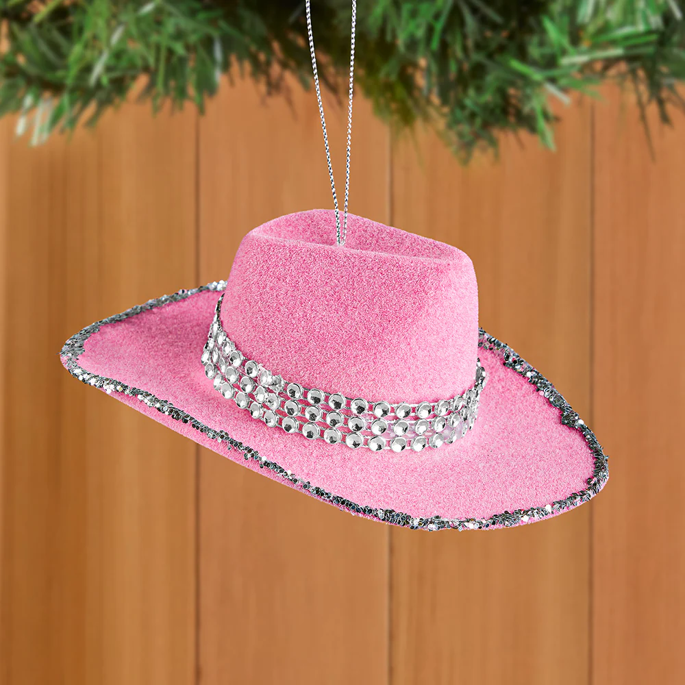 Kurt Adler Ornament, Cowgirl Hat - Image 2