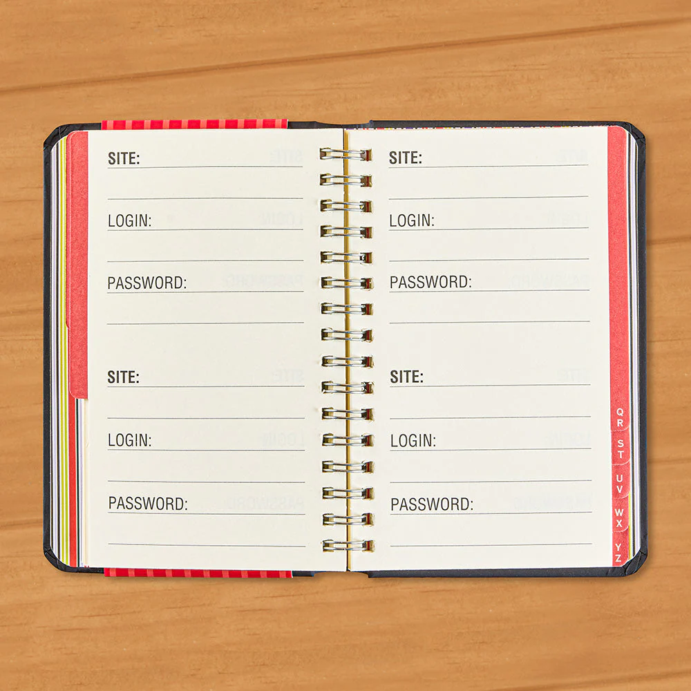 Large Print Internet Address & Password Logbook - Image 2