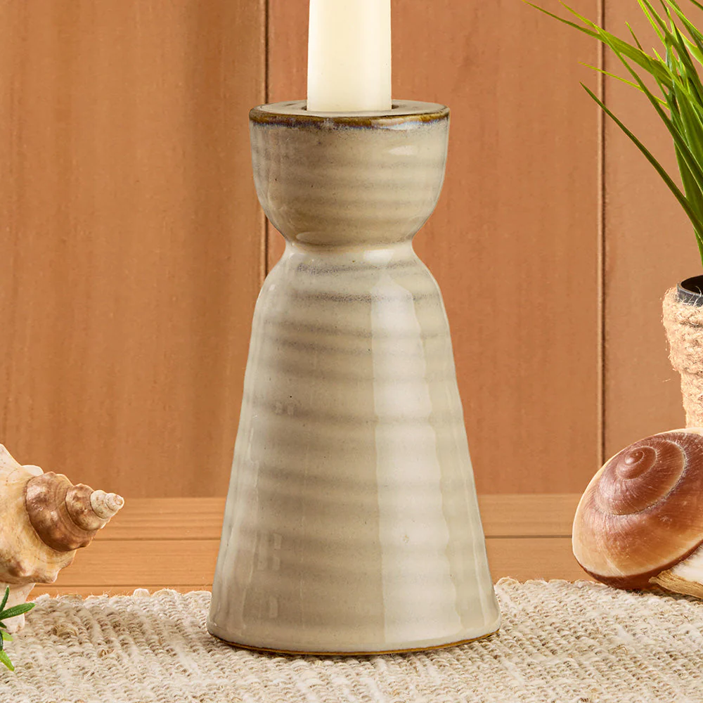 Libbey Stoneware Taper Candleholders - Image 3
