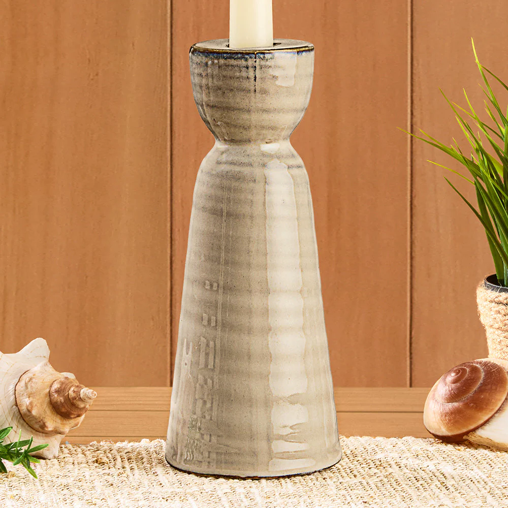 Libbey Stoneware Taper Candleholders - Image 5