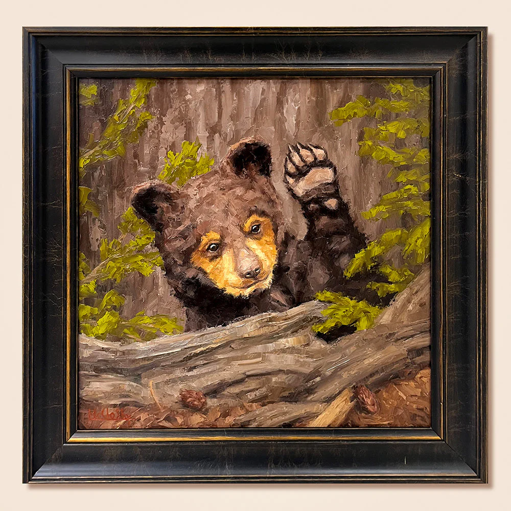 "Little Bear" Original Oil Painting by Mitchell McClosky