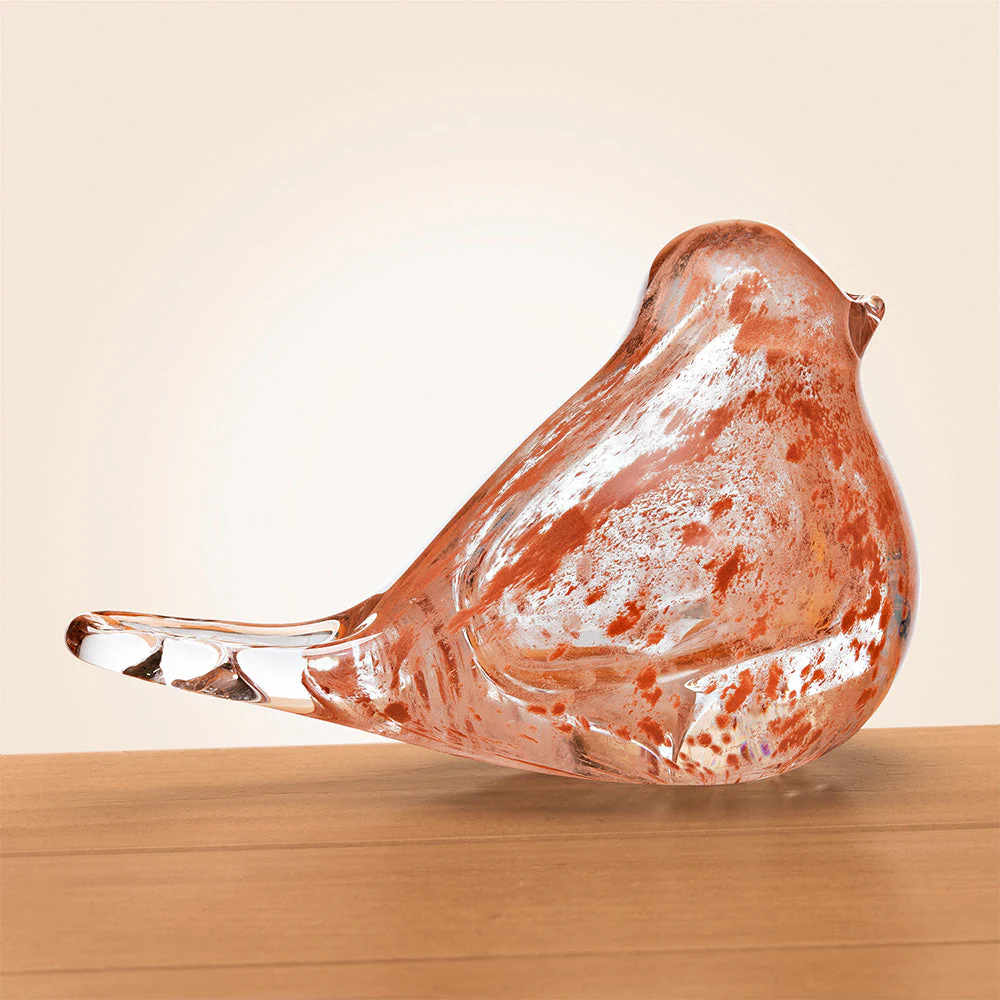 Little Finches Glass Bird Figurine - Image 3