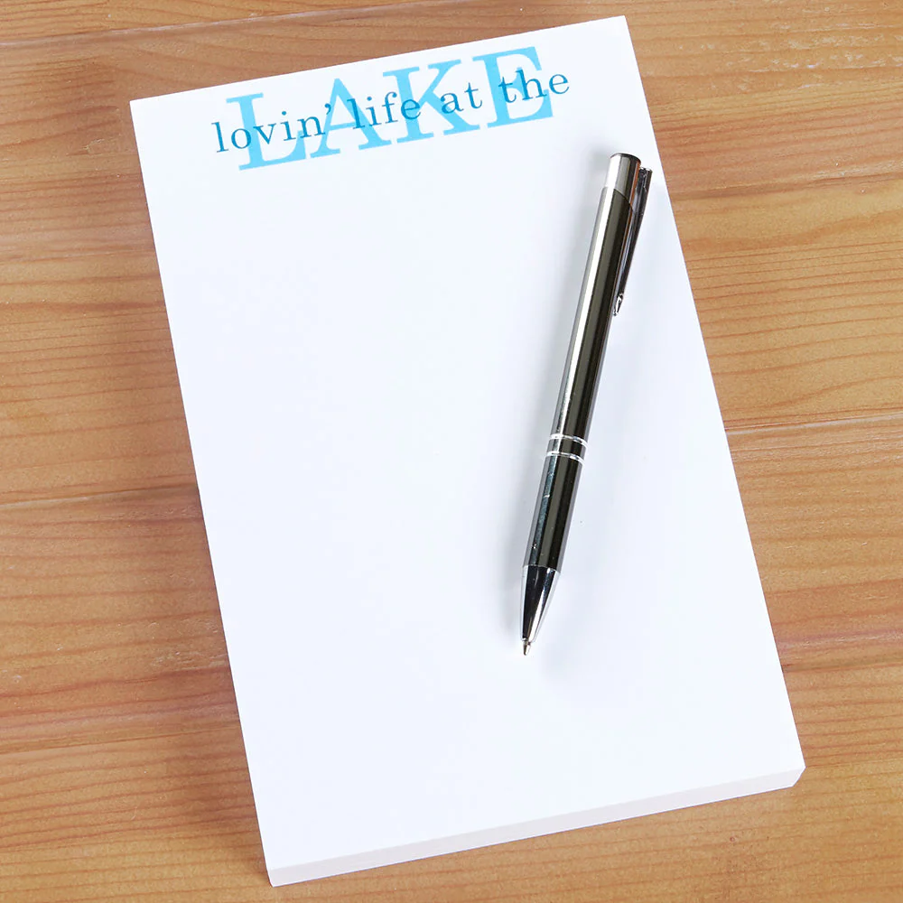"Lovin' Life at the Lake" Notepad